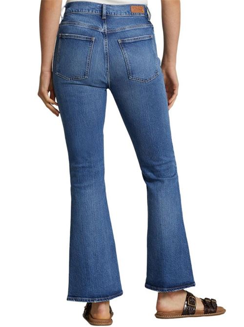 Jeans Donna blu con bottoni firmati POLO RALPH LAUREN | 211890140001